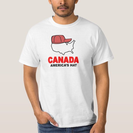 Canada, het Amerikaanse Pet T-Shirt (Voorkant)