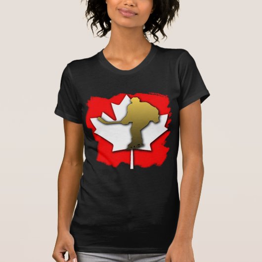 Canada Hockey Gold T-shirt (Voorkant)