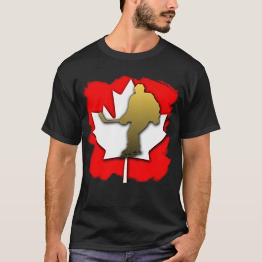 Canada Hockey Gold T-shirt (Voorkant)