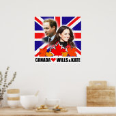 Canada houdt van Prince William & Kate Poster (Keuken)