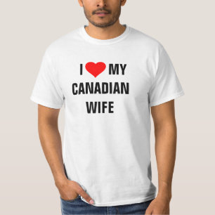 CANADA: "Ik hou van mijn Canadese vrouw" t-shirt