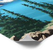 Canada Illustration Travel Art Vintage Poster (Hoek)