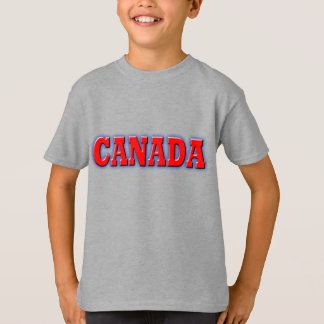 Canada in Bold Red Lettering T-shirt