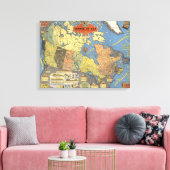 Canada in oorlog canvas afdruk (Insitu (Woonkamer))