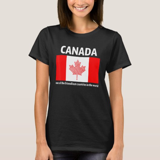 Canada is een van de vriendelijkste landen in de w t-shirt (Voorkant)