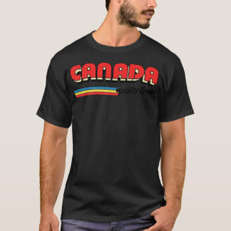 Canada is helemaal gek van humoristische retro typ t-shirt