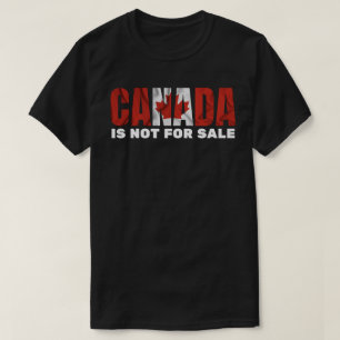 CANADA IS NIET TE KOOP Esdoornblad Vlag T-shirt