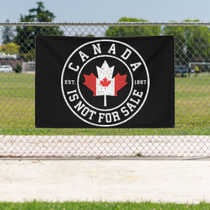 Canada is niet te koop EST. 1867 Trots Canadees Spandoek