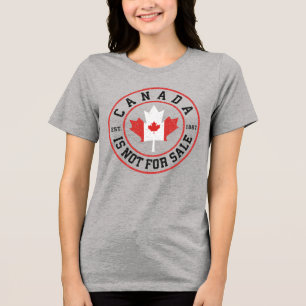 Canada is niet te koop EST. 1867 Trots Canadees Tri-Blend Shirt