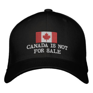 Canada is niet te koop geborduurde pet