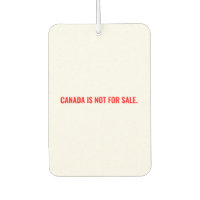 Canada is niet te koop minimalistische witte rode 