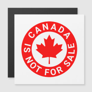 Canada is niet te koop rode esdoornbladmagneet