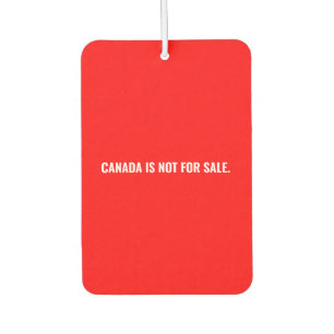 Canada is niet te koop rood wit tekst minimalist luchtverfrisser