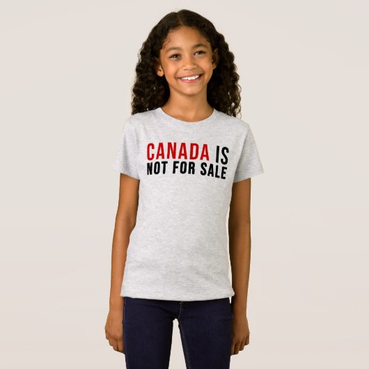 Canada is niet te koop t-shirt (Voorkant volledig)