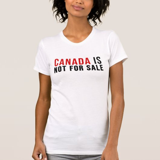 Canada is niet te koop t-shirt (Voorkant)