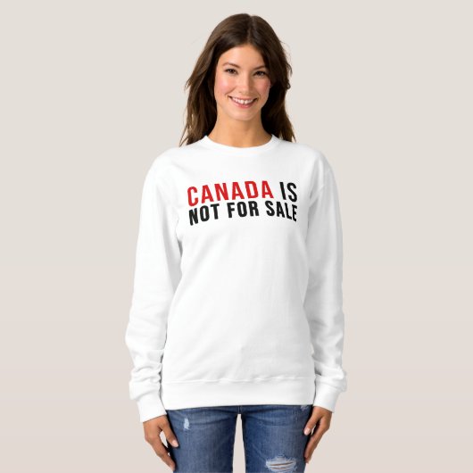 Canada is niet te koop trui (Voorkant volledig)