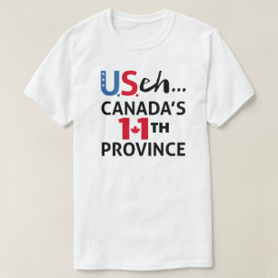 Canada is niet te koop USA 11th Province Freedom T-shirt