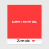 Canada is niet te koop voor rode minimalistische t