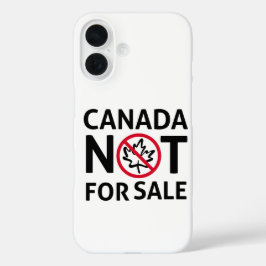 CANADA is niet te koop Vrijheid Canadese Oh Blad iPhone 16 Hoesje