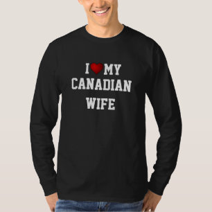 CANADA : J'AIME MON T-shirt CANADIEN POUR ÉPOUSE