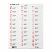 CANADA | John 3:16 Sticker Return Address Label (Full Sheet)