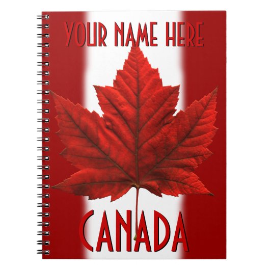 Canada Journal Souvenir Custom Notebooks Canada Notitieboek (Voorkant)