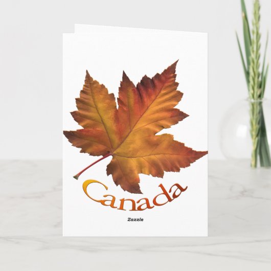 Canada Kaarten Canada Maple Leaf Wenskaarten (Achterkant)