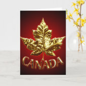 Canada Kaarten Canada Maple Leaf Wenskaarten (Gele Bloem)