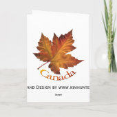 Canada Kaarten Canada Maple Leaf Wenskaarten (Achterkant)