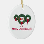 Canada Kerstmis 2 Keramisch Ornament (Rechts)