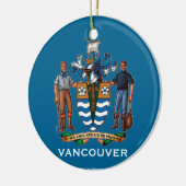Canada - kerstversiering in Vancouver Keramisch Ornament (Links)