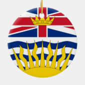 Canada - kerstversiering in Vancouver Keramisch Ornament (Achterkant)