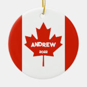 Canada kerstversiering voor Canadezen Keramisch Ornament (Voorkant)