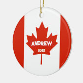 Canada kerstversiering voor Canadezen Keramisch Ornament (Links)