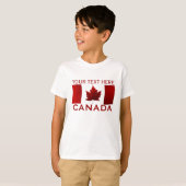 Canada Kind Shirt Canada Vlag Kind (Voorkant volledig)