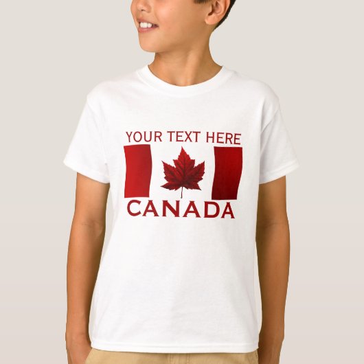Canada Kind Shirt Canada Vlag Kind (Voorkant)