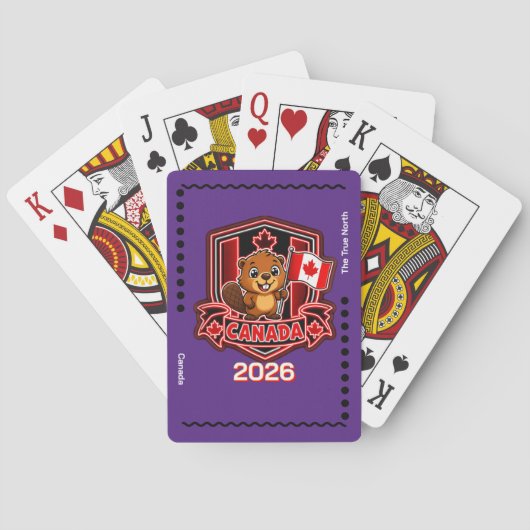 Canada Kinderen Pokerkaarten (Achterkant)