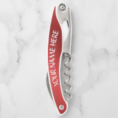 Canada Kurkentrekker Custom Silver Bottle Open (Achterkant)