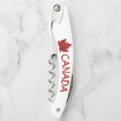 Canada Kurkentrekker Maple Leaf Bottle Open (Voorkant)
