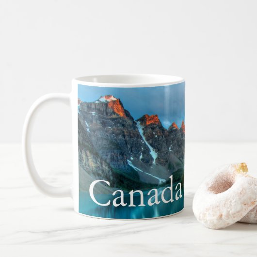 Canada Lac Canadien Banff Café Mug Souvenir (Avec donut)