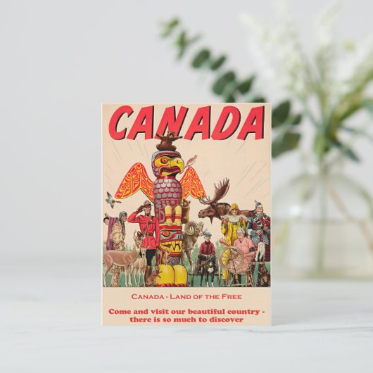Canada - Land van de Vrijheid Briefkaart (Staand voorkant)