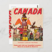 Canada - Land van de Vrijheid Briefkaart (Voorkant / Achterkant)