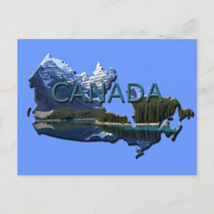 Canada Landscape Map Briefkaart