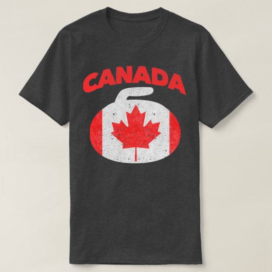 Canada Leaf Canadian Team Curling T-shirt (Design voorkant)