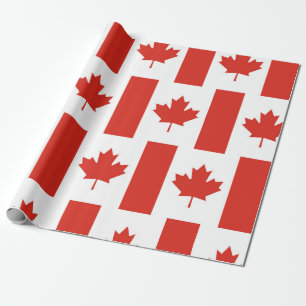 Canada Leaf Patriottisch Inpakpapier