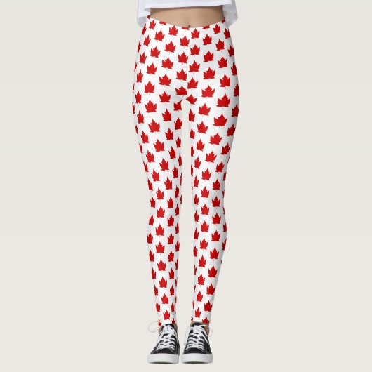 Canada Leggings Canada Maple Leaf Souvenir Broeken (Voorkant)