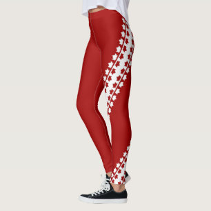Canada Leggings Sporty Canada Stretchy Pants
