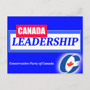 Canada Leiderschap Conservatieve Partij van Canada Uitnodiging Briefkaart