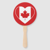 Canada Liefde aangepaste tekst hand fans Handwaaier (Voorkant)