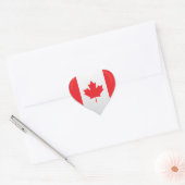 Canada liefde vlag trots hart sticker (Envelop)